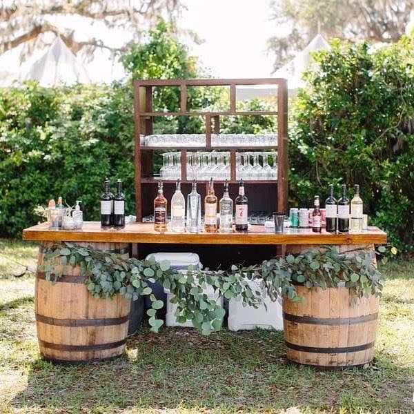 The Signature Sip Package — elegant bar setup with premium glassware